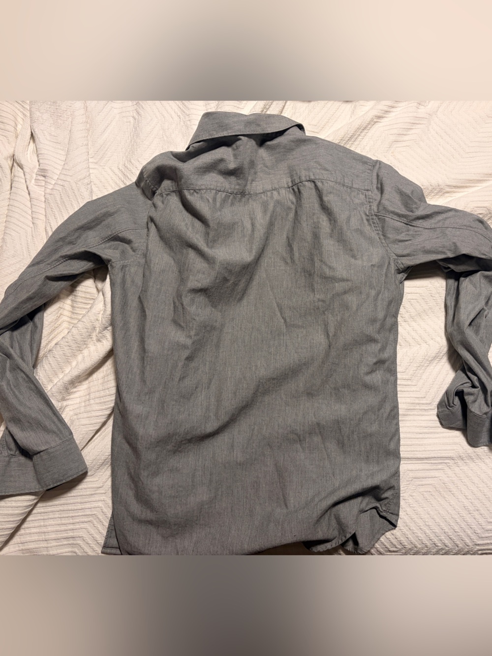 Theory Men's Light Gray Button-Front Shirt Jacket - Picture 4 of 4